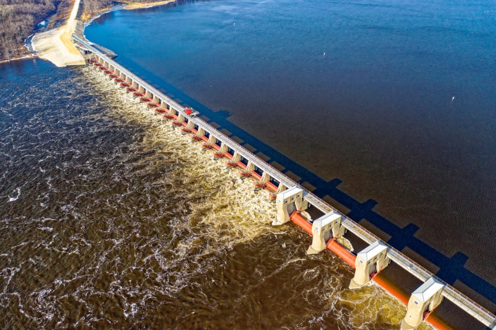 this image shows a hydropower dam